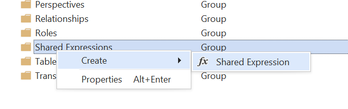 Create Shared Expression